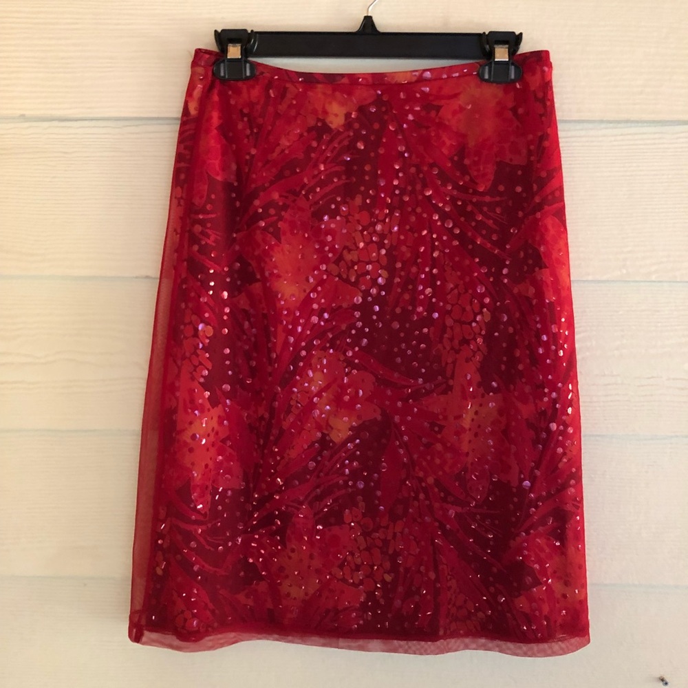 Express Red Skirt Size Small